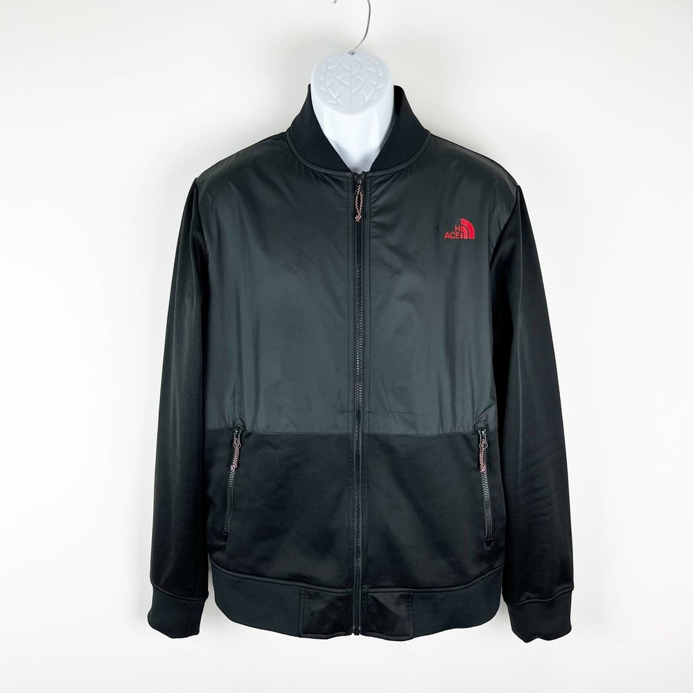 The North Face Men's Softshell Bomber Black Full Zip Jacket Size Medium